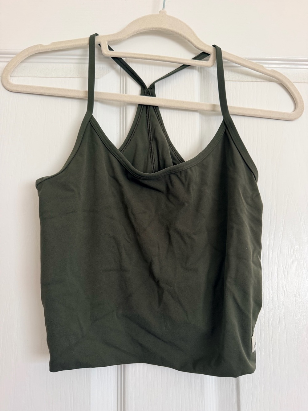 Vuori Olive Green Women's Strappy Tank Top SMALL